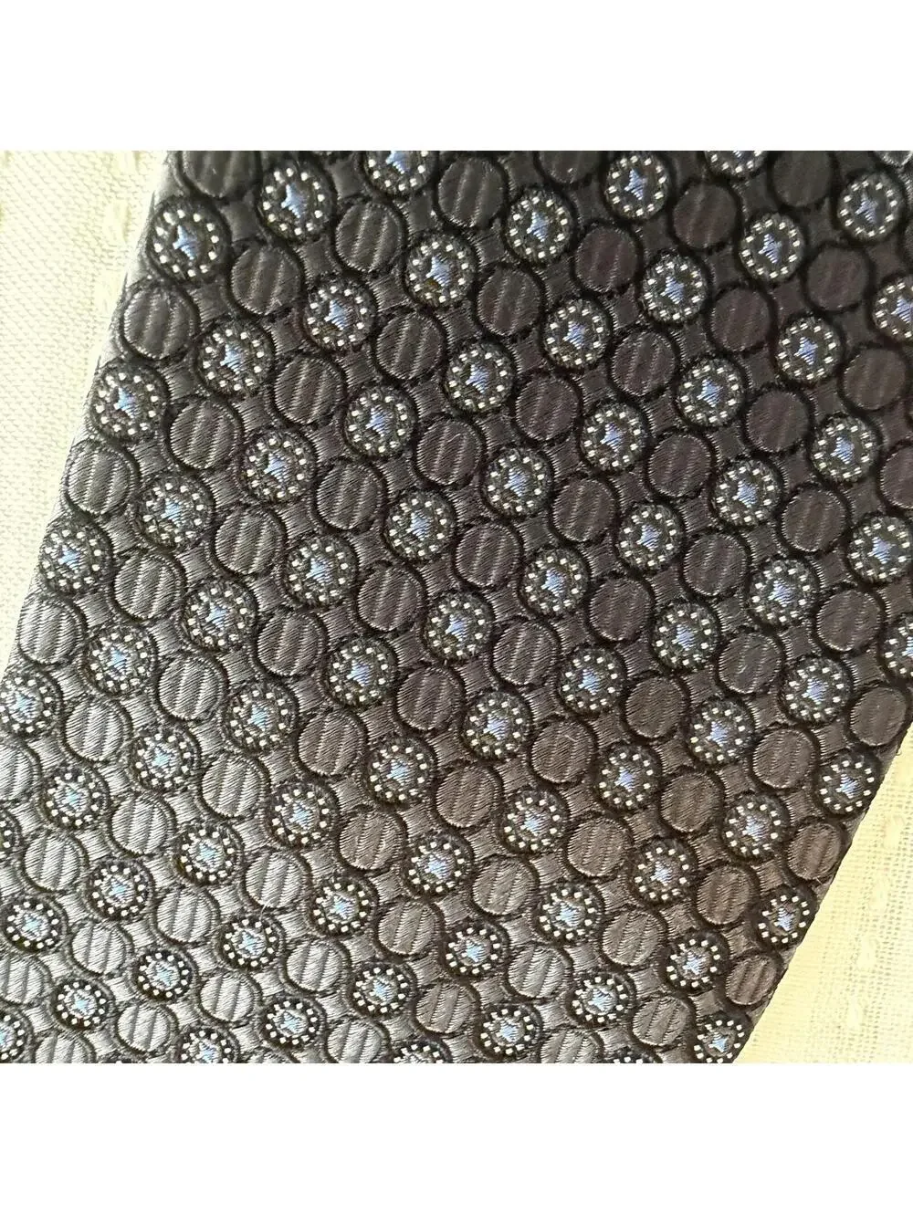 NWT Nordstrom Neat Silk Tie Formal - Black - 100% Silk $80